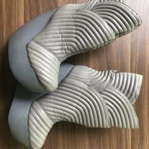 UNITED NUDE 'TULIP' SKYHIGH WEDGE QUILTED LEATHER